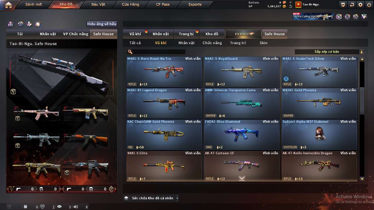 shop acc cf uy tin gia re